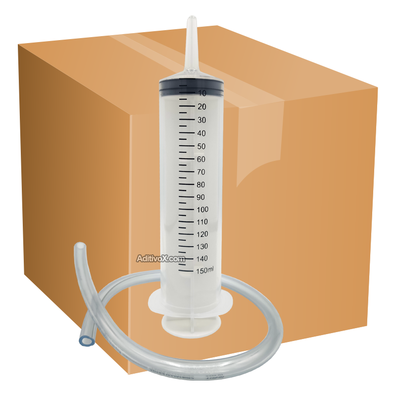 Jeringa 150 ml con manguera